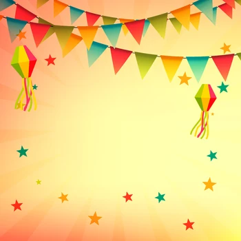Allenjoy Photographic background flag color star warm color baby happy birthday party backdrops studio