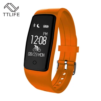 Original TTLIFE Fitness Tracker Pedometer Smart Wristband Touch Key Smart Bracelet Heart Rate Monitor Smart Watch IOS Android