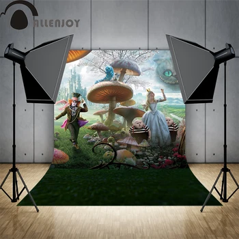 Allenjoy photography backdrops Wonderland Princess Castle Forest Custom background photography background vinyl
