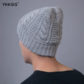 2017 YHKGG Brand Knit Men's Winter Caps Bonnet Warm comfortable Hats