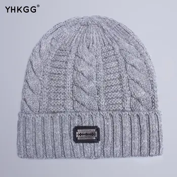2017 YHKGG Brand Knit Men's Winter Caps Bonnet Warm comfortable Hats