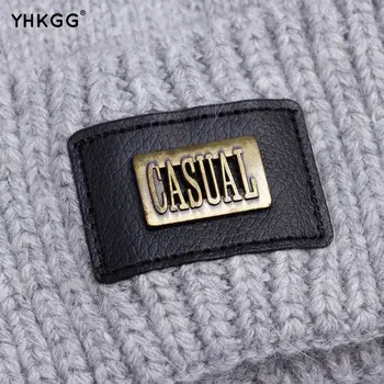 YHKGG  2016 brand new Warm Hat Men Winter Wool Hats Knitted Male Brand Cap Man Peas Set Of Head Caps