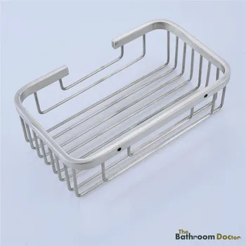 Brushed Nickel Stainless Steel Bathroom Shower Shelf Wire Basket Storage Caddy 09-140