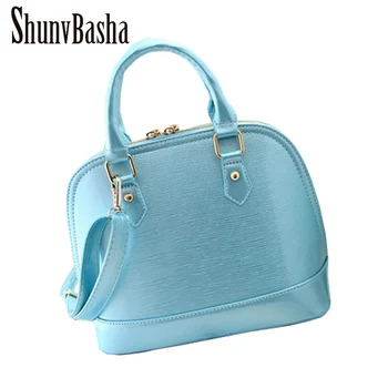 2017 New patent PUleather tote bags handbags women famous brands shell bags ladies hand bags luxury handbags women bags designer