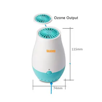 Ozonizador Air Purifier Portable Oxygen Concentrator Generator Ozone For Fridge Rechargable Lithium Battery Inside