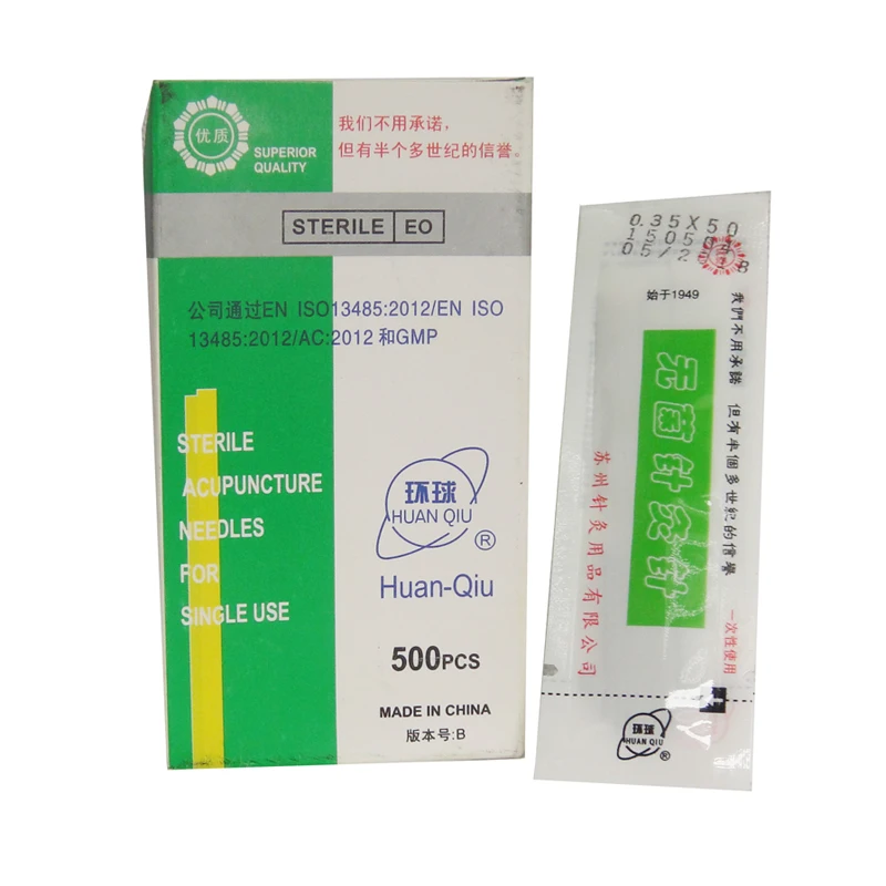 500 pcs Universal therapy acupuncture needles disposable acupuncture needles sterile acupuntura needles 10 pcs with a tube