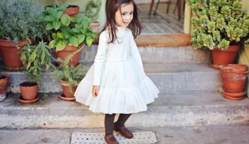 Girls dresses 2016 Autumn Winter Korean style girls clothes Holiday party cuty wear lace girls dress Birthday gifts for girl