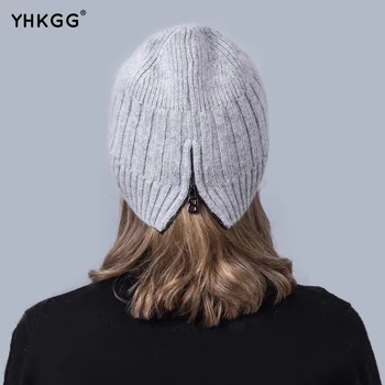 2016 designer hats winter knitted wool hat plus velvet cap Thicker  beanies for men and woman general