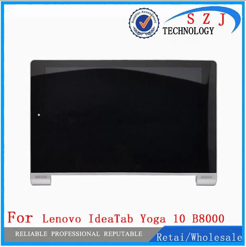 New 10.1'' inch For Lenovo Yoga Tablet 10 B8000 B8000-H Full LCD Display Panel Touch Screen Digitizer Glass Assembly With Frame