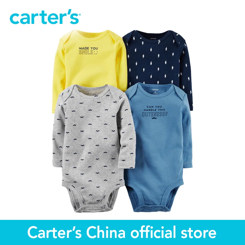 Carter's 4pcs baby children kids Original Bodysuits 126G338, sold by Carter's China official store