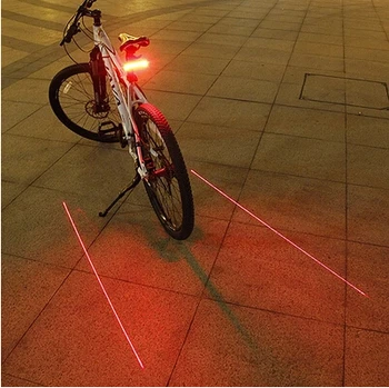 Bicycle intelligence tail light cycling road bike MTB laser remote control turn round safty warning black color