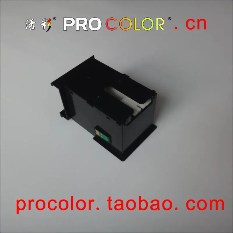 WELCOLOR T6711 maintenance tank box with one time chips inkjet cartridge for epson L1455 ink tank system inkjet printer