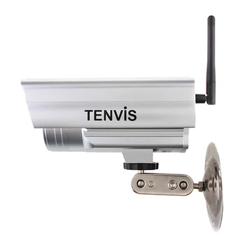 TENVIS IP602W Waterproof Fake Camera Outdoor Indoor Stainless Steel Dummy CCTV Surveillance Camera 30 LED for Home Safety Sliver