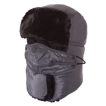 New Arrive Winter fur hats Outdoor Windproof cap Thick Warm Winter Snow Women Cap Face Mask Men's cycling hat