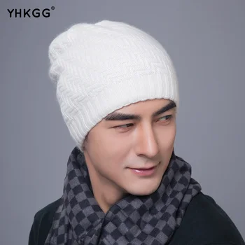 YHKGG 2016 Beanies Knit Double warm hat Winter Skullies Winter Hats Men's Bonnet Caps Brand