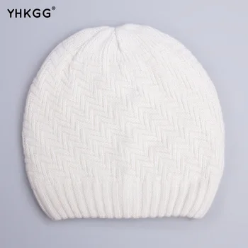 YHKGG 2016 Beanies Knit Double warm hat Winter Skullies Winter Hats Men's Bonnet Caps Brand