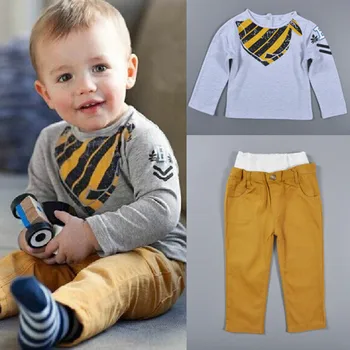 Boys Clothing Sets Kids Clothes Ropa Mujer Children Clothing set for spring and Autumn T-shirt + Pants suits clothes