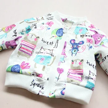 Children Clothing Set Kids Girl Clothes 2016 Girls Set Brand New Autumn Graffiti Suits Toddler 2PCS( Jacket + Skirt )