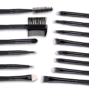 DE'LANCI Professional Makeup Brushes 32 pcs Cosmetic Kit Eyebrow Blush Foundation Powder Make up Brush Set With Black Case