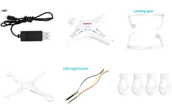 Syma x5c spare parts USB cable landing gear / Tripod / led light board / x5c body shell body cover housing