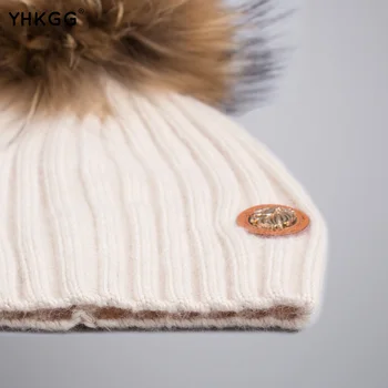 YHKGG 2016 latest brand new  children girl ear warm knit  Winter Warm Hat Knitted Cashmere Wool Knitted beanies