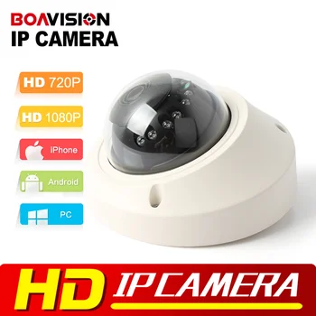 Onvif HD 1080P IP Camera Vandalproof 720P Real time Mini Dome CCTV Security Camera 1MP/2MP Night Vision P2P Cloud Android View
