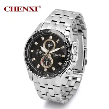 2017 Fashion CHENXI Casual Watch Stainless Steel Men Fashion Watches Men Quartz Wristwatch Relogio Masculino