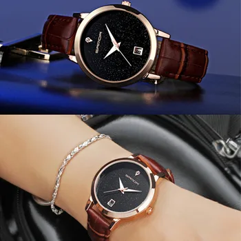 SANDA brand quartz watch ladies waterproof leather watch watch fashion romantic woman watch Relogio Faminino
