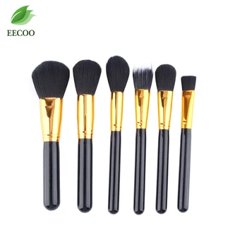 New 15 Pcs Rose Black Pro Makeup Brushes Set Power Foundation EyeShadow Blush Blending Make Up Brush Beauty Cosmetic Tools Kits