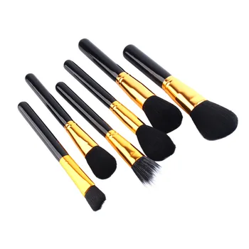 New 15 Pcs Rose Black Pro Makeup Brushes Set Power Foundation EyeShadow Blush Blending Make Up Brush Beauty Cosmetic Tools Kits