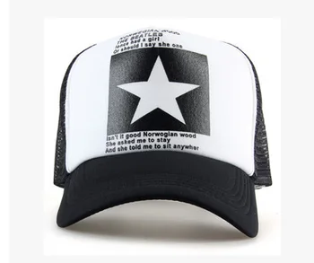 2016 summer New Five-pointed Big Star Pattern Mesh Baseball cap men hat Polo cap mainstream Gorras hip-hop hats snapback