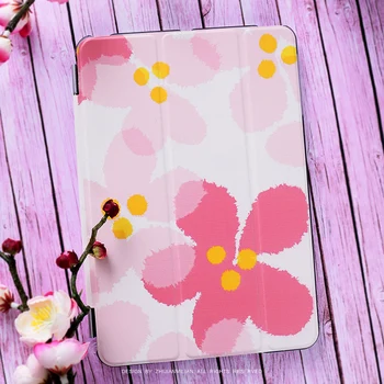 For New iPad 9.7 2017 Magnet Pink Plum Flip Cover For iPad Pro 9.7