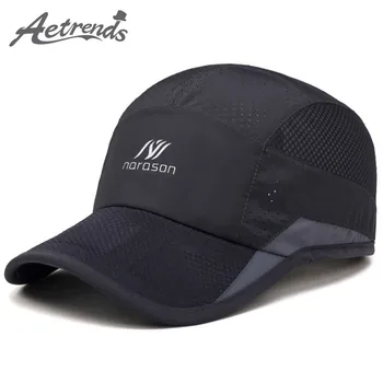AETRENDS] 2017 New Summer Baseball Cap Men or Women Mesh Caps Sunshade Travel Hats Z-5078