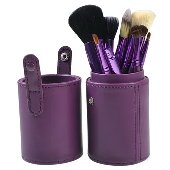 12 Pcs Women Professional Makeup Brush Set+Cup holder Cosmetic Brushes For Makeup Makeup Brush Tools Kits HJL2017