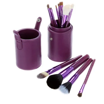 12 Pcs Women Professional Makeup Brush Set+Cup holder Cosmetic Brushes For Makeup Makeup Brush Tools Kits HJL2017