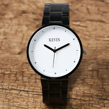 2017 KEVIN White Round Dial Wristwatch Quartz Stainless Steel Women Watches Casual Ladies Dress Reloj Hombre Gift