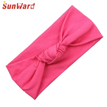 SunWard Newly Design Cute Girls Kids Bow Hairband Turban Knot Headwear Hair Accessories Aug4 Drop Shipping