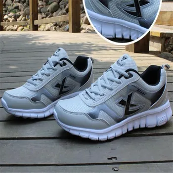 2017 New Breathable Mesh Men Casual Shoes Adult Casuals Shoe Lightweight Men lovers Shoes size 36-46