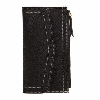 Baellerry 2017 ladies Long Zipper Purse Card Holder Clutch Bag Women Wallets Fashion Pumping Multi-card Position Two Fold Wallet