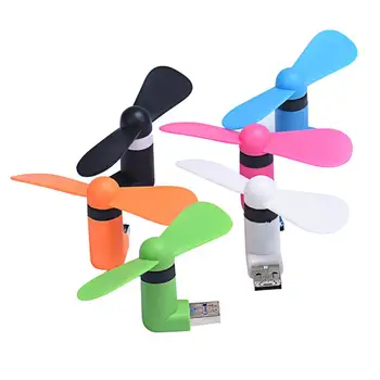 2 in 1 Micro and USB Mini Portable Fan Cooler For Android Phone Samsung S6 S5 S4 Note 4 3 Sony Z4 Z3 LG G4 G3 and PC Power Bank