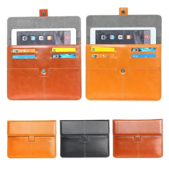 For Samsung Galaxy Note 10.1 N8000 N8010 Leather Case Cover For Universal 9-10 inch Android Tablet Pouch bags S2D48D