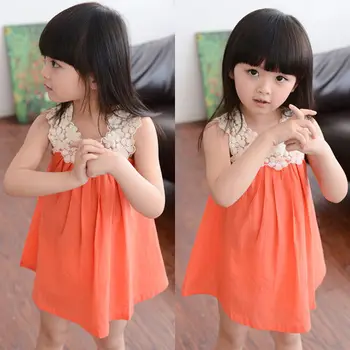 Infant Kids Baby Girls Summer Dress Princess Party Wedding Lace Dresses Clothes