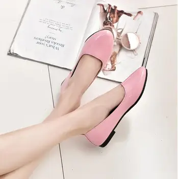 Summer Casual Flats Shoes Women Pointed Toe Flat Heel Loafers Shoes
