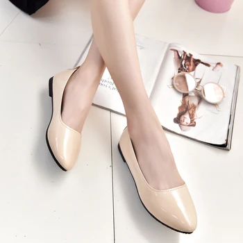Summer Casual Flats Shoes Women Pointed Toe Flat Heel Loafers Shoes