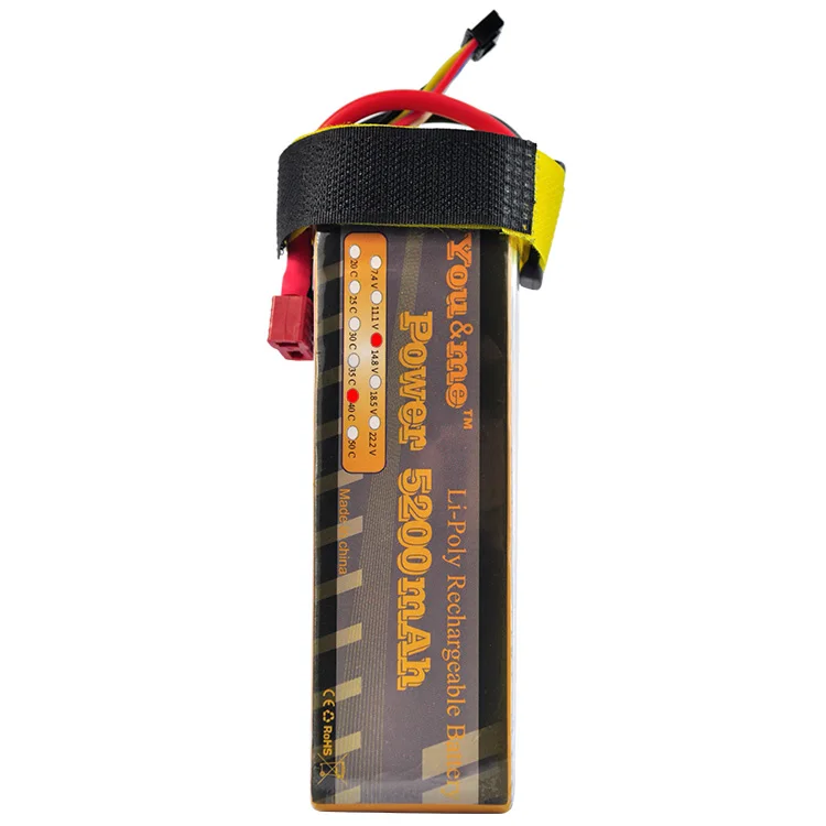 You&me RC Lipo Li-Poly Battery 14.8V 5200mAh 35C 4S Toys & Hobbies Akku Batteria Rechargeable