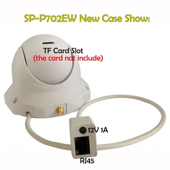 SunEyes SP-P702EW Wireless Dome IP Camera Wifi 720P HD with Micro SD Slot ONVIF and RTSP with Array LED IR Night Vision