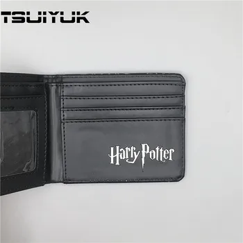 2017 HOT Harry Potter Wallets with Small Zipper coin Pocket Men Wallet Hogwarts Badge Designer monederos