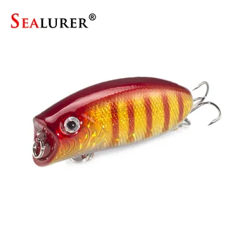 SEALURER 8pcs/lot Fishing Poppers 11g/5.5cm Fishing Lure Top Water Pesca Fish Bait Wobbler Isca Artificial Hard Bait Fly Fishing