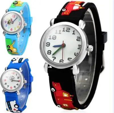 Waterproof 30m Children Silicone Wristwatches car Brand Quartz Wrist Watch For Girls Boys Fashion Casual