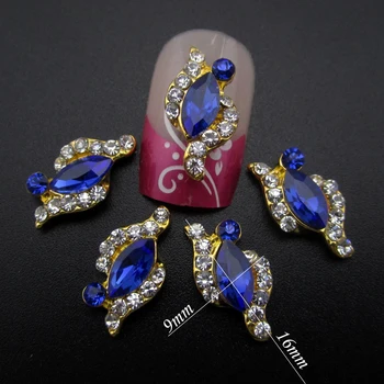 10pcs Marquise nail stone strass rhinestones glitter nail art 3d decoration jewelry for nails YNS111